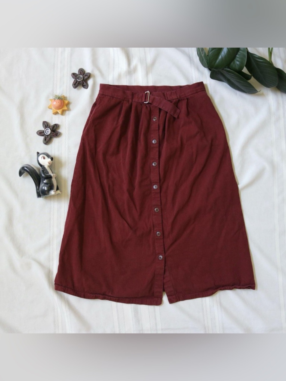 Loup Holly Button Front Skirt